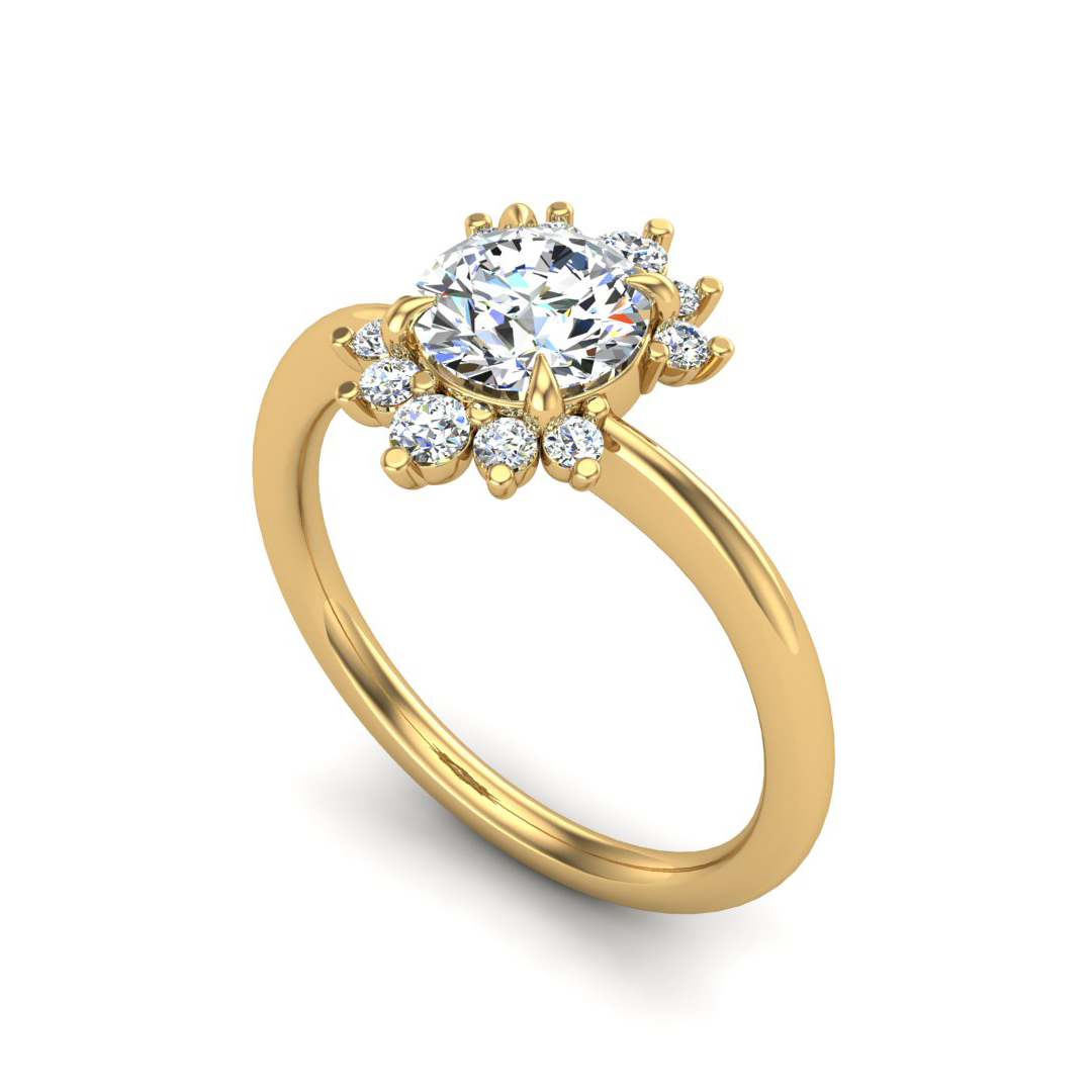 Tatum Halo Engagement Ring